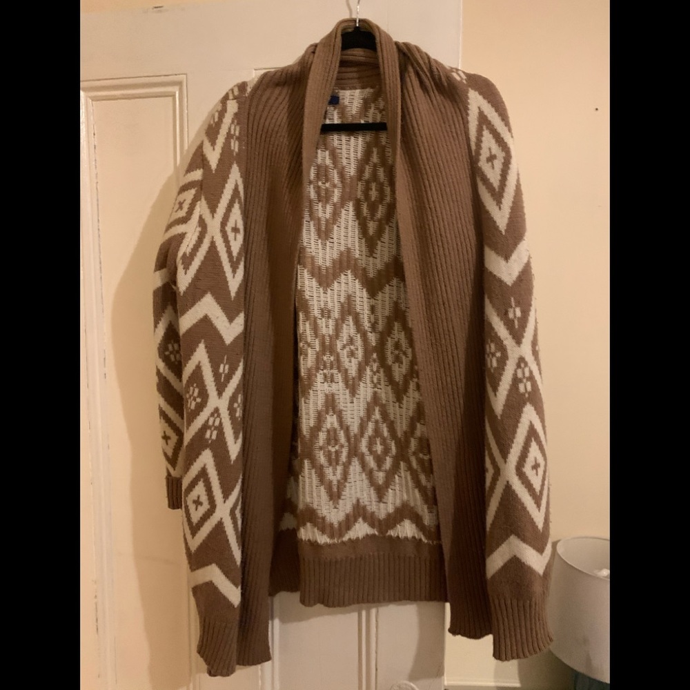 Bulky, warm aztec cardigan